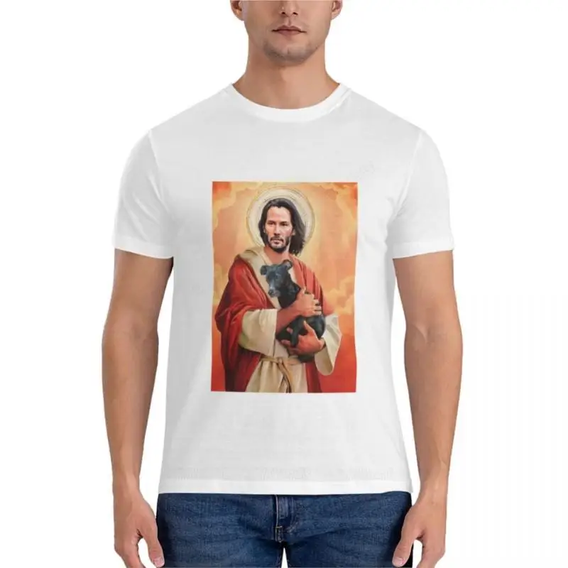 Summer t shirt men Keanu Reeves, Lord & Saviour Essential T-Shirt boys t shirts funny t shirt Cottom mens t-shirt