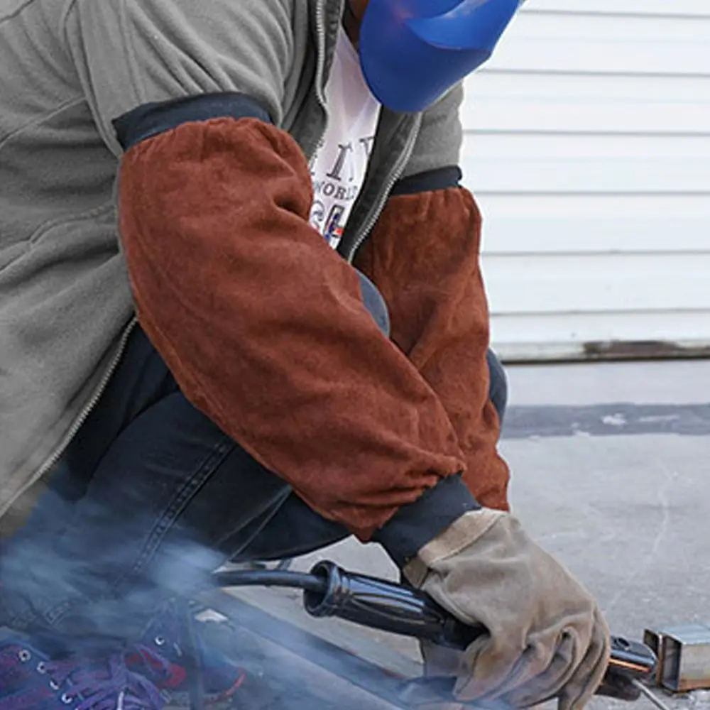 

Non-stick Liner Electric Welding Sleeves Breathable Anti-scalding Welder Protective Sleeves Elastic Cuff Thickened