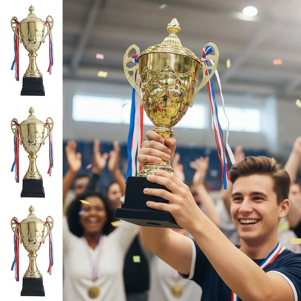 28/32/35/40/44/50cm Trophy Cup Metal Cup Gold Color Award Cup Plastic Sculpture Customizable Winner Cup Basketball Competition