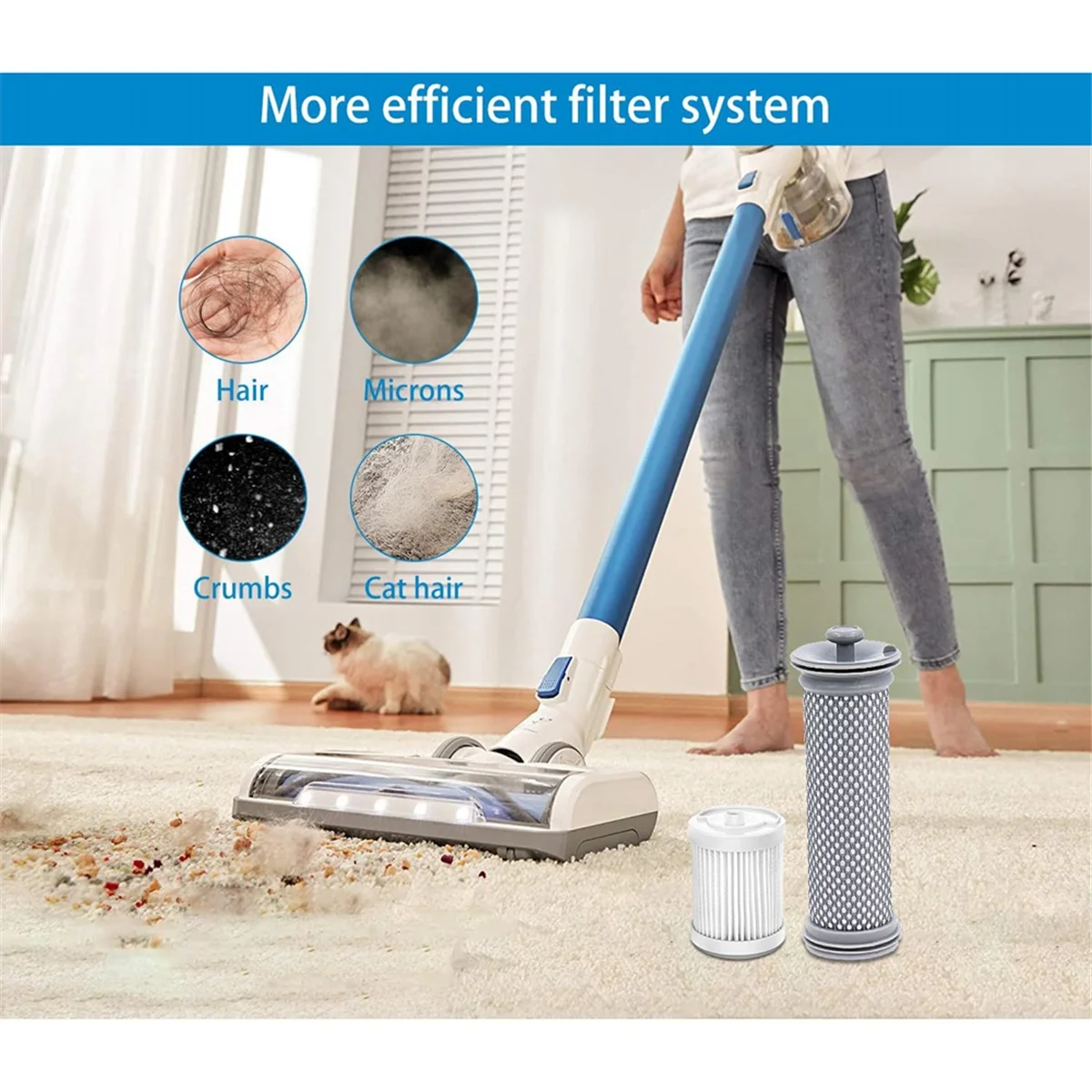 Pièces de filtre de rechange pour aspirateur sans fil, A10, A11, A10, A11, Master S11, PWRHERO11