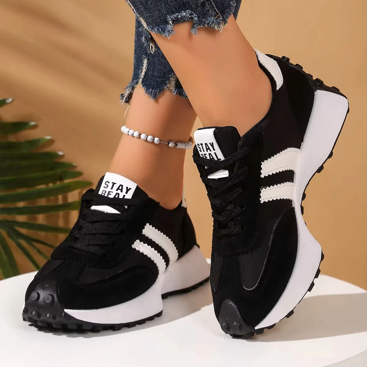 Womens Sneakers Mesh Breathable Walking Shoes Fashion Chunky Platform Sneakers Retro Jogging Footwear Ladies Casual Sports 2026