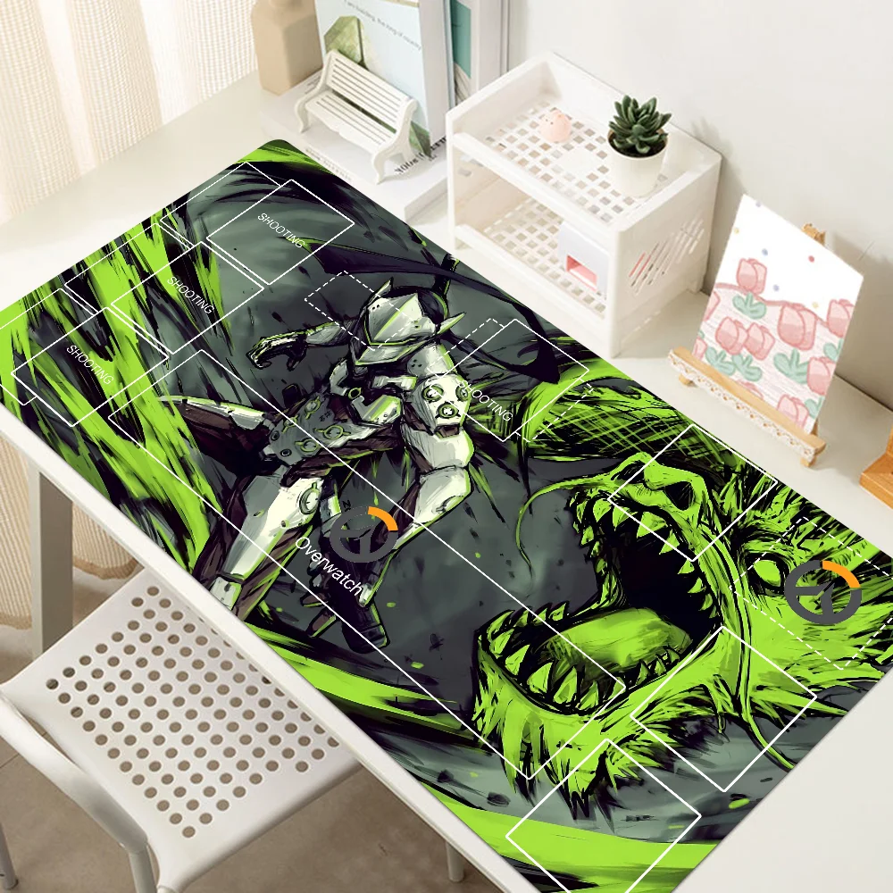 Game Overwatch Genji Mousepad Large Gaming Mouse Pad LockEdge Thickened Computer Keyboard Table Desk Mat