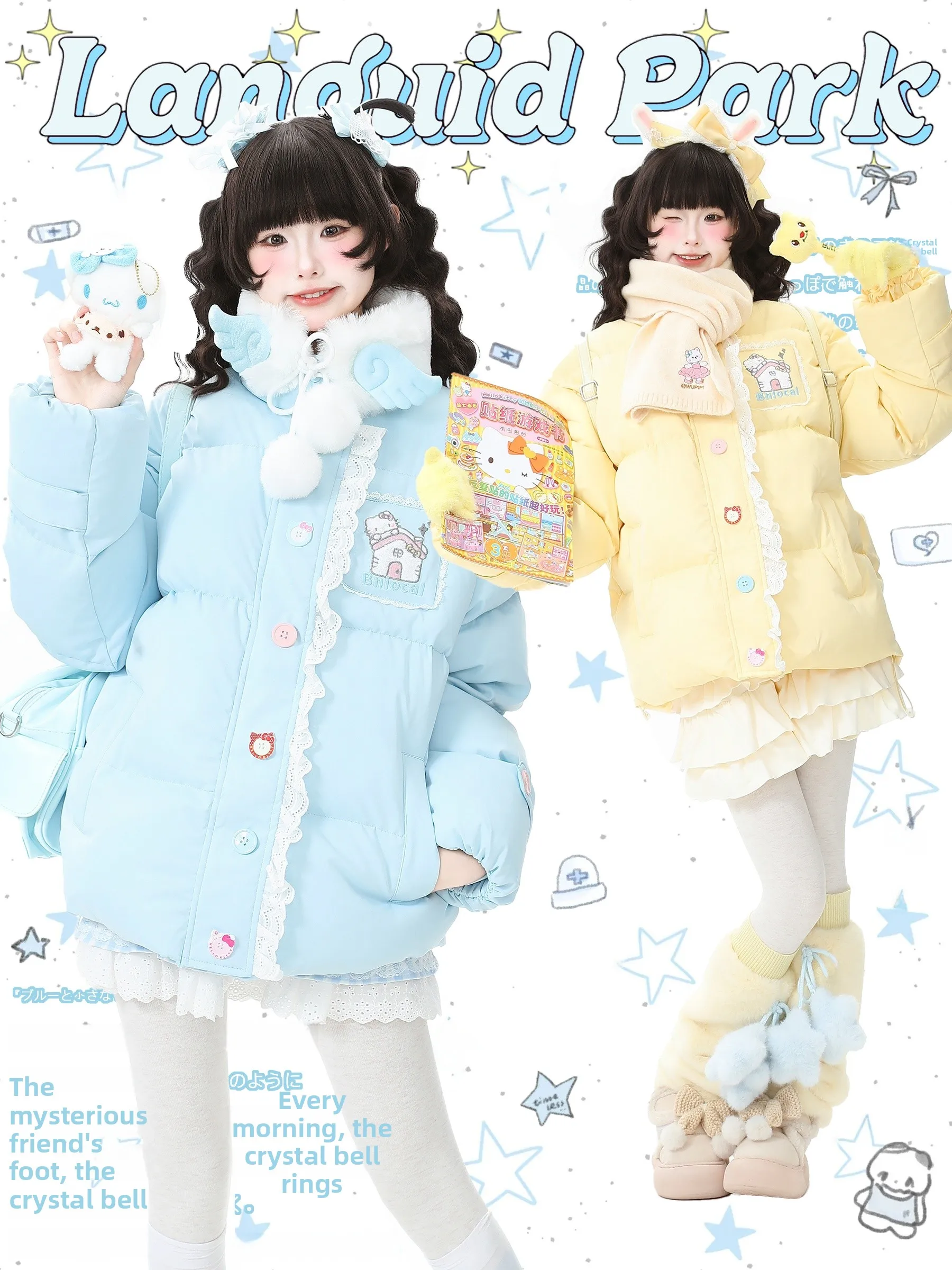 

Хлопковая парка Thiened, женская зимняя куртка с воротником-стойкой и вышивкой, кружево Languid Park Sweet Princ Sle, длинная свева на молнии