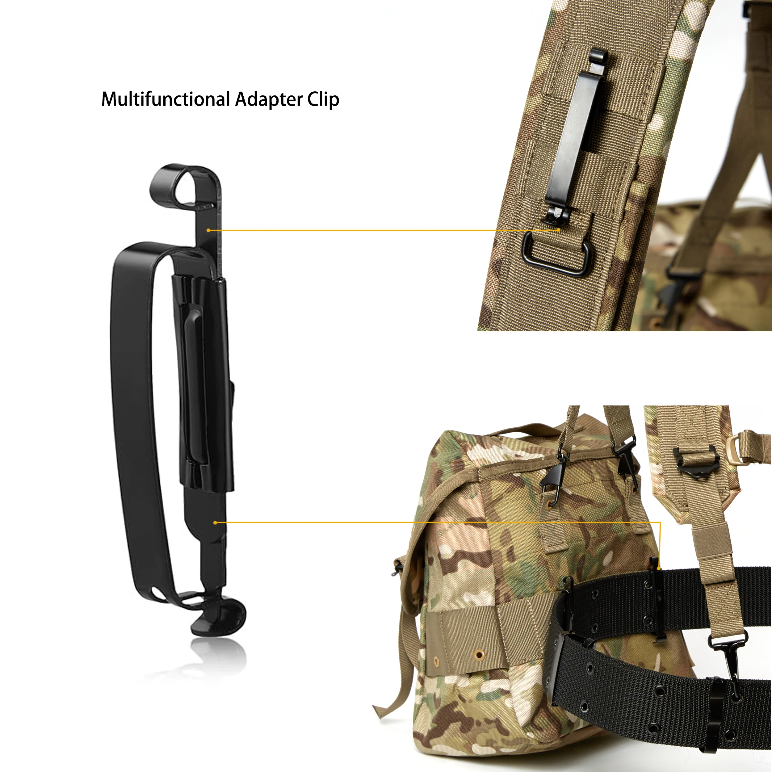 MT Multipurpose Military Alice Butt Pack Molle Webbing Sling Bag for Daily Commuter Backpack ALICE Yoke Rucksack Multicam