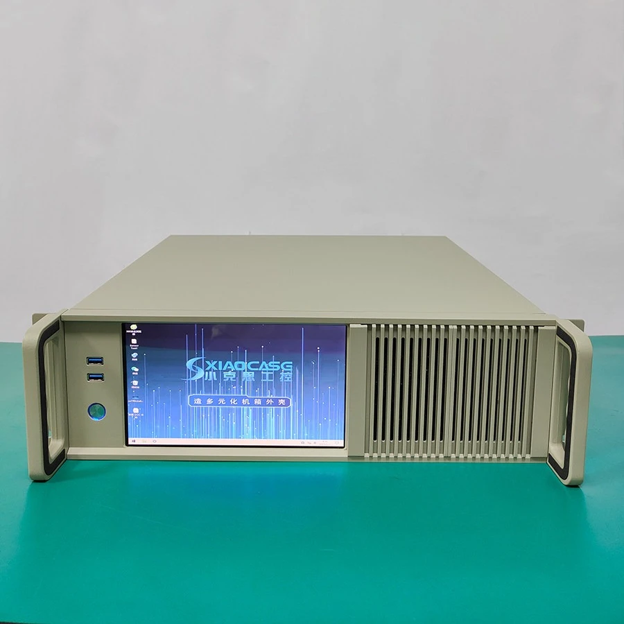 3U Industrial Control Chassis Aluminum Strip 8.9 Touch LCD Screen Integrated Equipment Instrument  Main