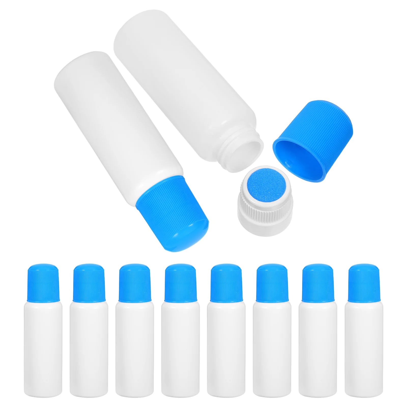 

10 Pcs Smudge Bottle Essential Oils Liquid Applicator with Sponge Tip Dauber Lotion Dispensing Empty Plastic Travel