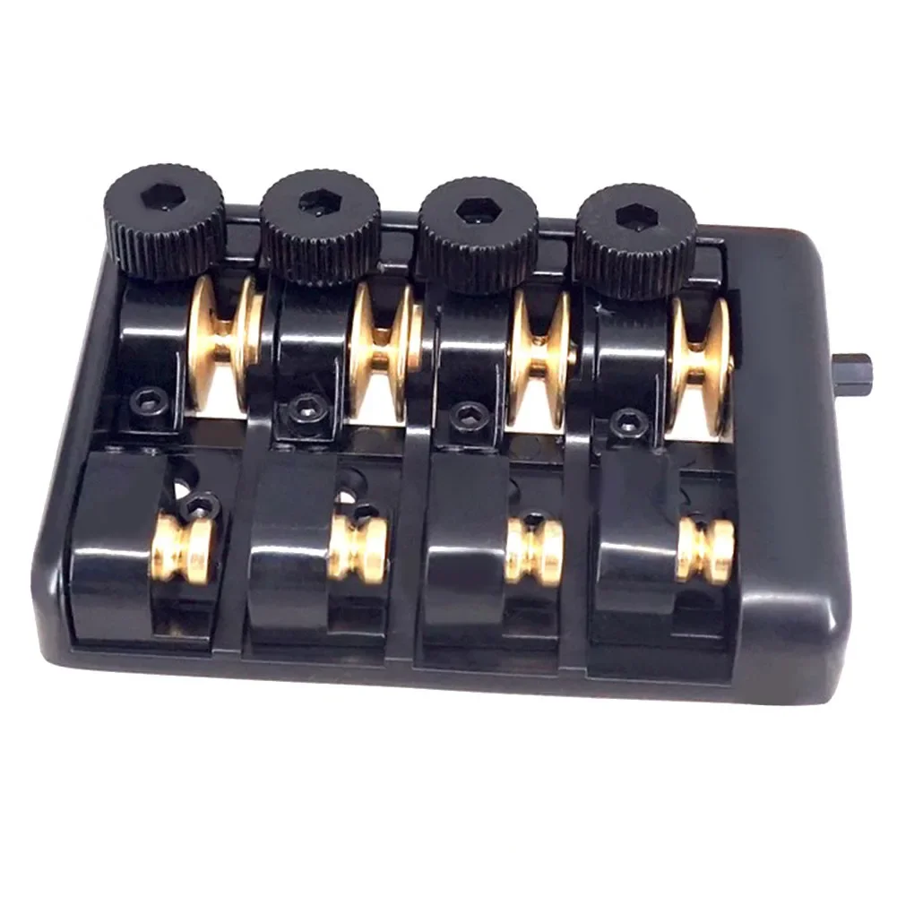 

Experience Smooth String Movement and Extended Sustain with this Travel Bass Bridge Designed with Brass Roller Saddles