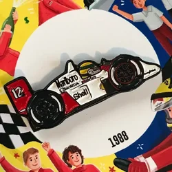 Ayrton Senna F-one Car Hard Enamel Pin
