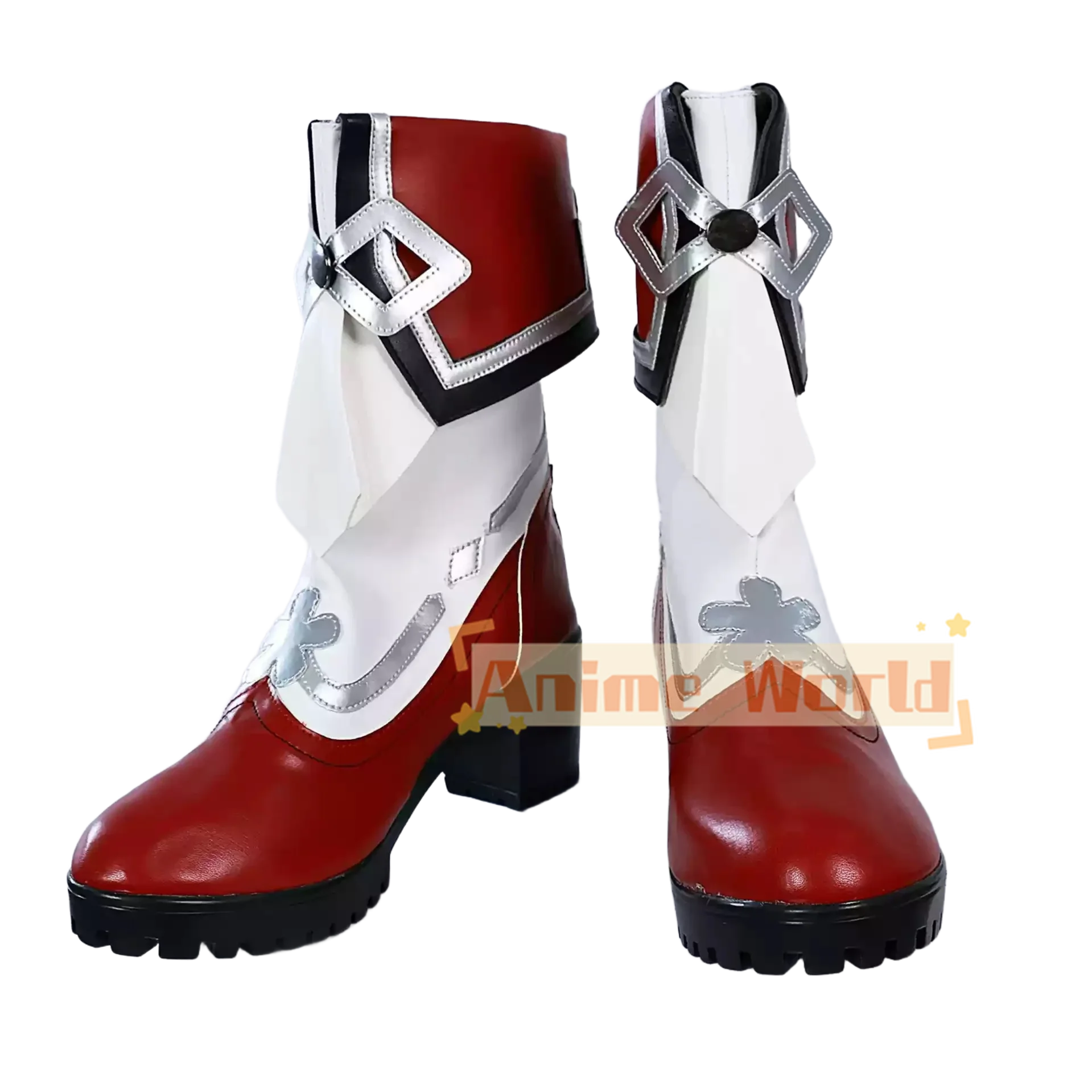 

Genshin Impact Hu Tao Cherries Snow-Laden Cosplay Shoes Halloween Carnival Boots Custom Made