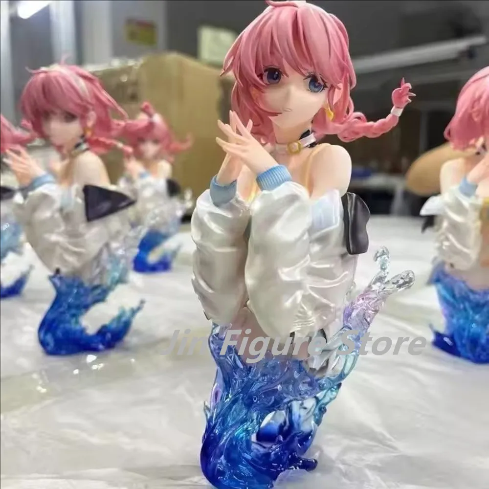 

17cm Arknights Blue Poison bust 1/7 Girls Toys Chinese Anime Figures PVC Action Figure Toy Game Collectible Model Doll