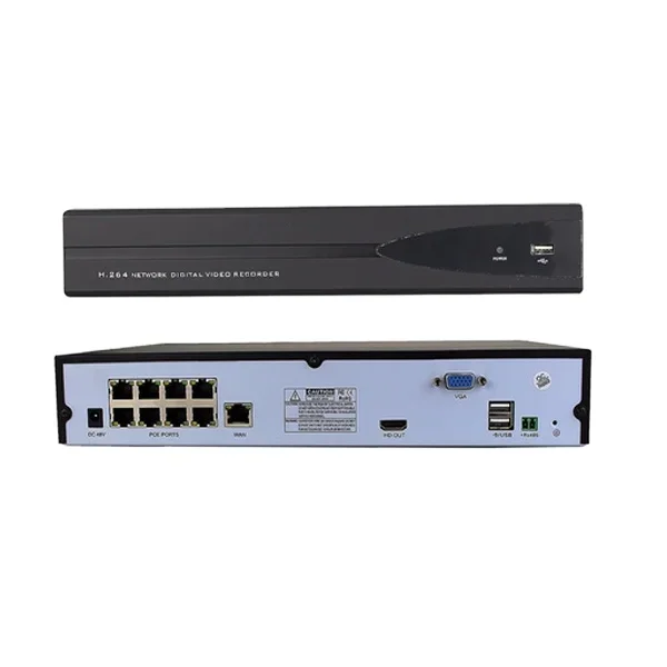 

ENSTER 8ch POE HD NVR the recorder With 8ch POE 48V Output 25 FPS each Channel 1080P