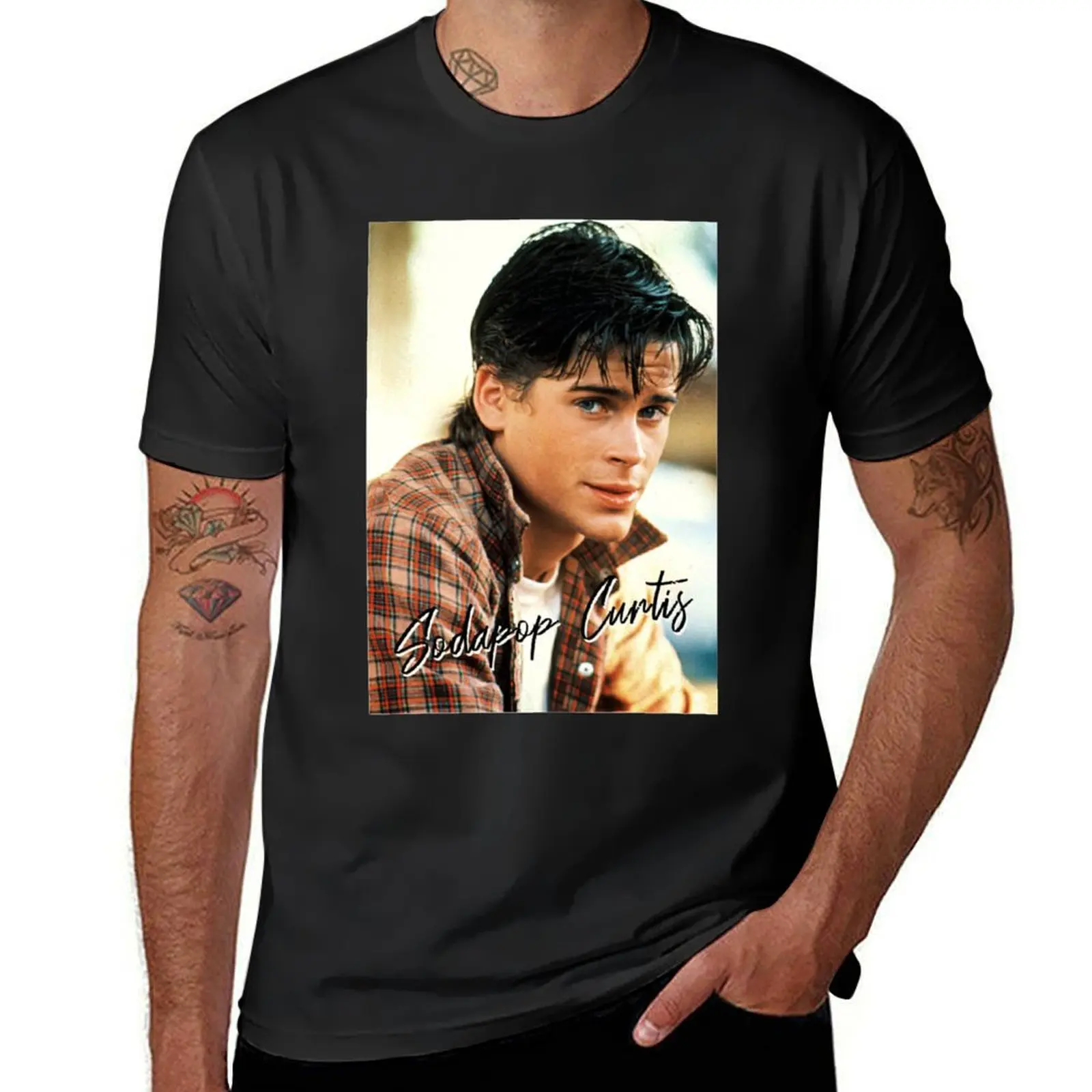 Sodapop Curtis The Outsiders Movie T-Shirt pour hommes, T-shirt classique, Blancs de sueur, Impression animale pour garçons, Grandes tailles, Économie lourds, 80s