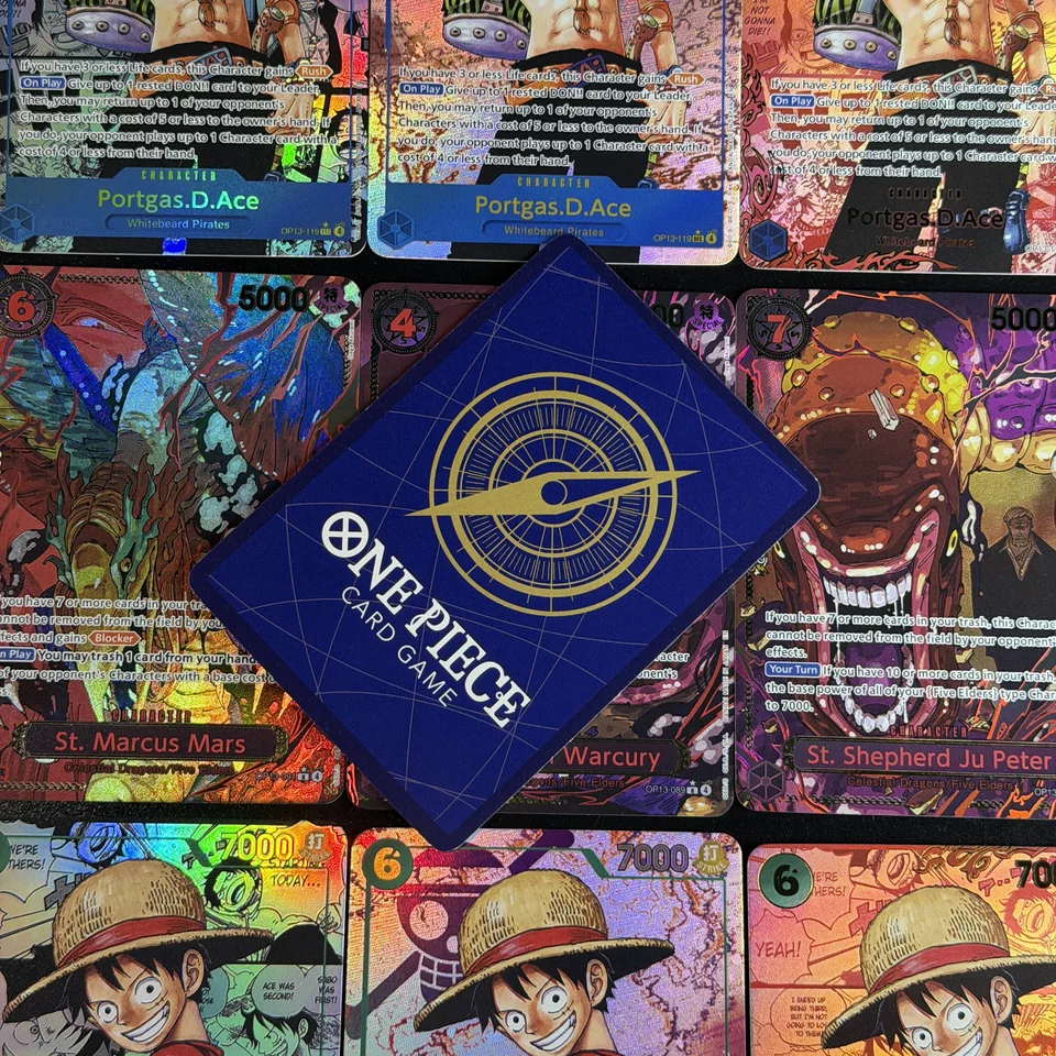 ONE PIECE OPCG TCG OP13 Three Brothers Manga panel/Jolly Roger/Red