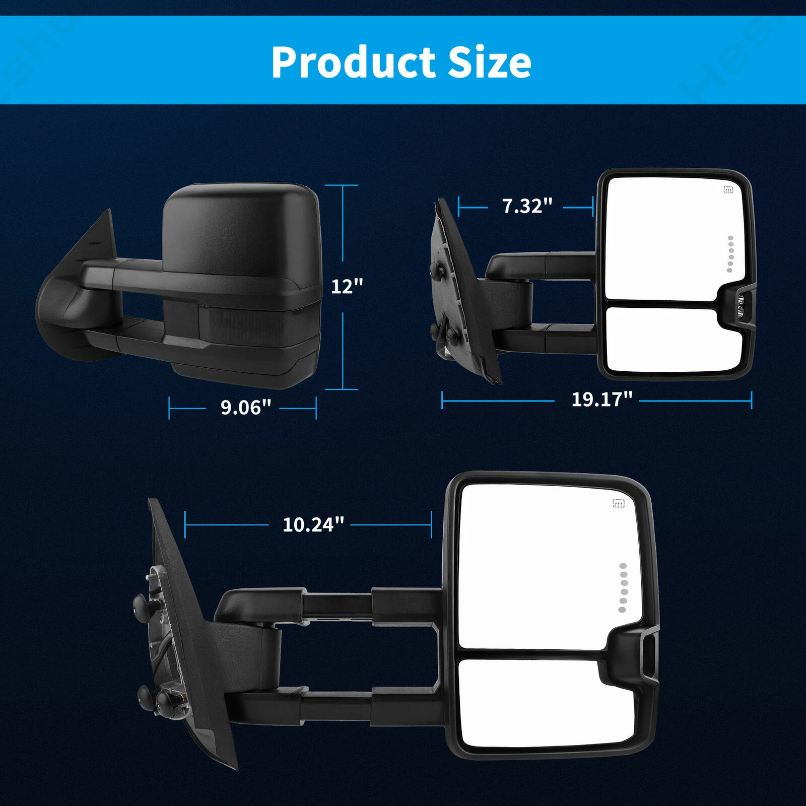 Switchback-Abschlepp spiegel für 2015-2017 Chevy Silverado 2007 Seitens piegel GMC Sierra Abschlepp spiegel mit dynamischem Blinker