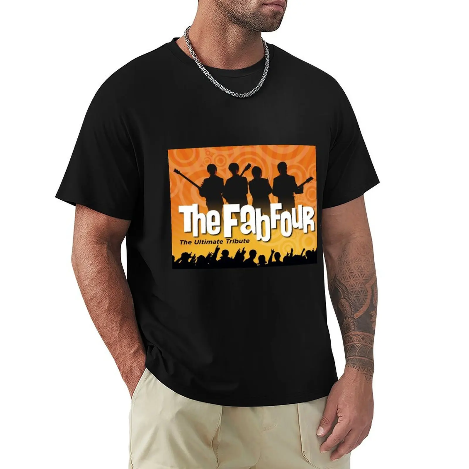 music the fab four 3 T-Shirt Basic Tee Shirt for Everyday Outfit