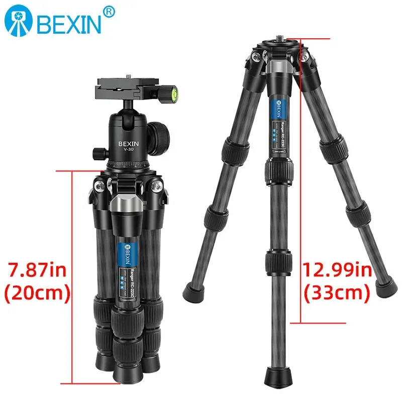 Stock professional carbon fiber mini photography tripod Desktop phone tripod Outdoor travel tripod portable DSLR camera