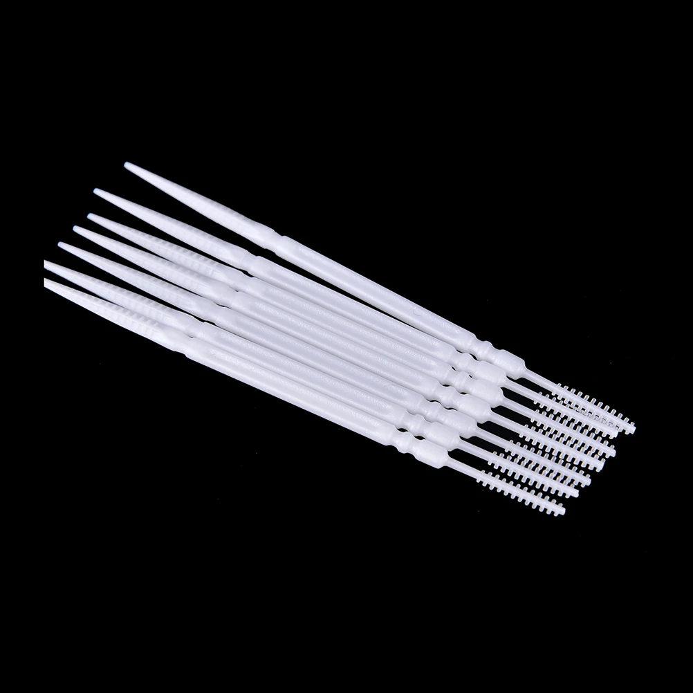 1100 Sticks/box Pale toothpicks 2-way Interdental toothbrush Pick Plastic Dental Picks Mouth hygiene 6.5 Cm Toothbrushes