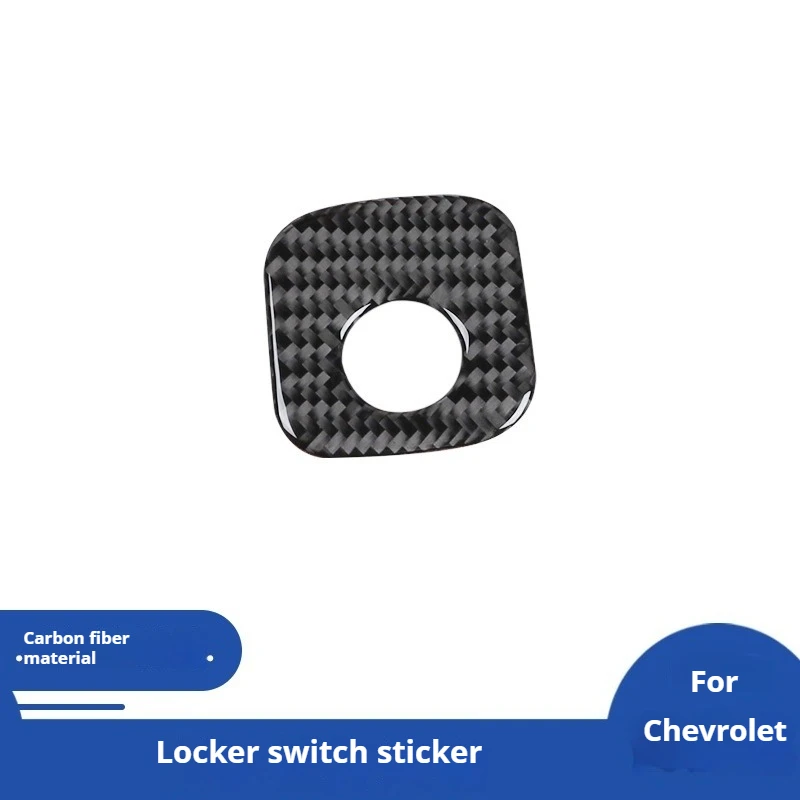 

For Chevrolet 05-07 Corvette C6 Interior Modified Carbon Fiber Locker Switch Decorative Sticker