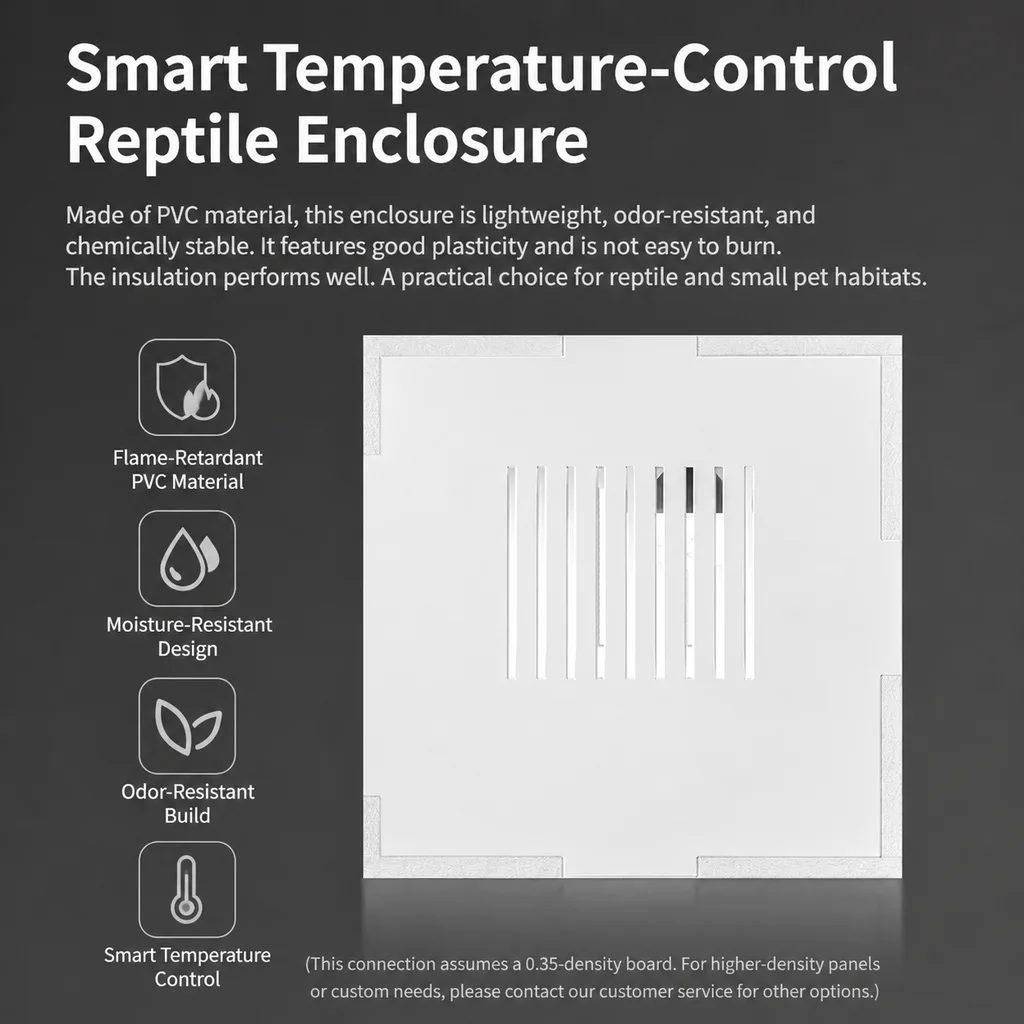 Flat Pack PVC Reptile Enclosure Knocked Down Terrarium With Heating System For Snake Gecko Lizard Breeding view 6