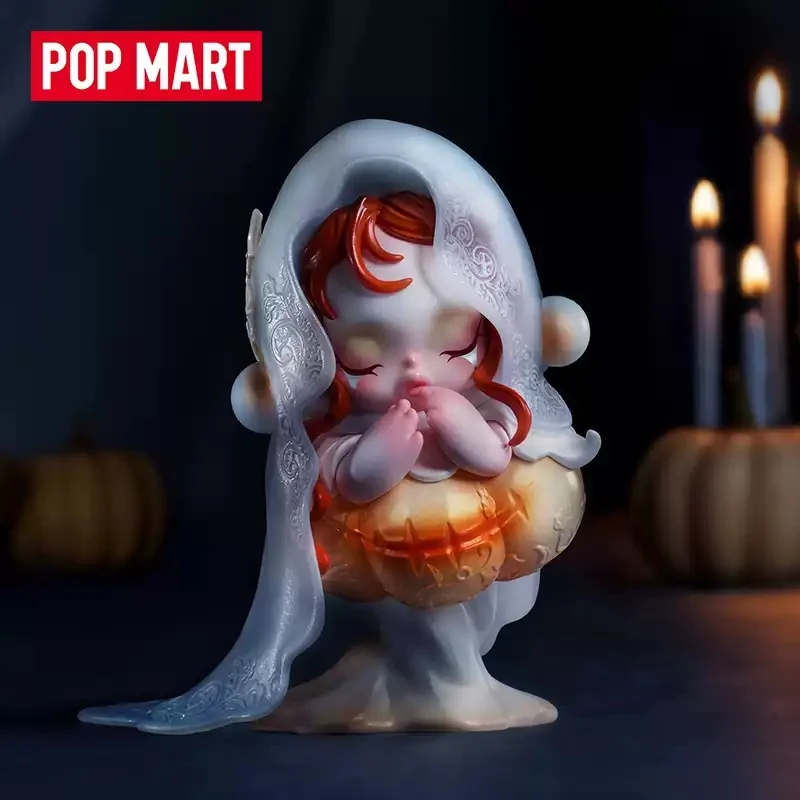 POPMART SKULLPANDA Covenant of The White Moon Figure Series Blind Box Guess Bag Toys Doll Desktop Ornaments Collection Gift Cute
