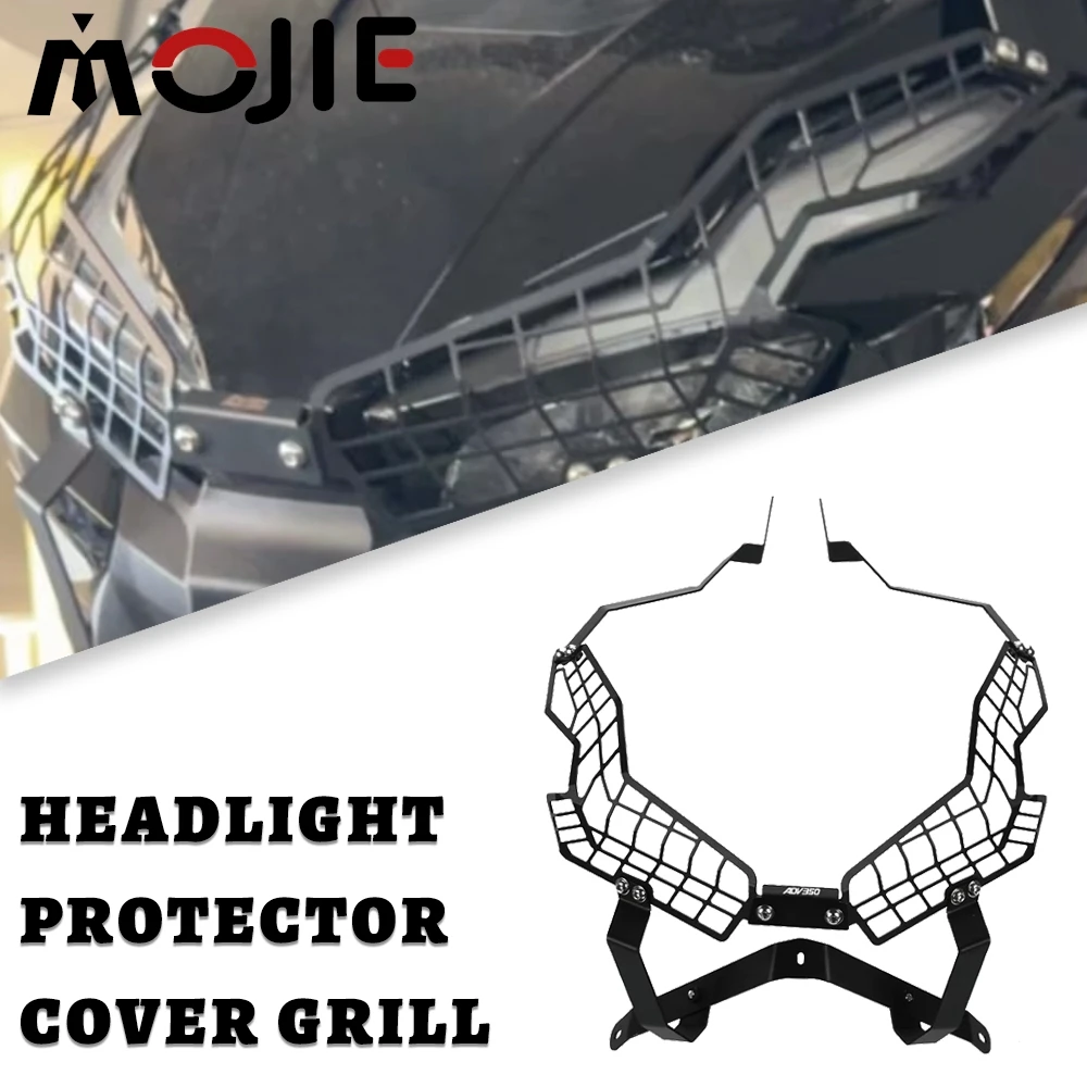 

Для HONDA ADV350 2022 2023 2024, детали для мотоцикла, скутера, решетка передней фары, защитная крышка, сетка ADV 350 ADV-350