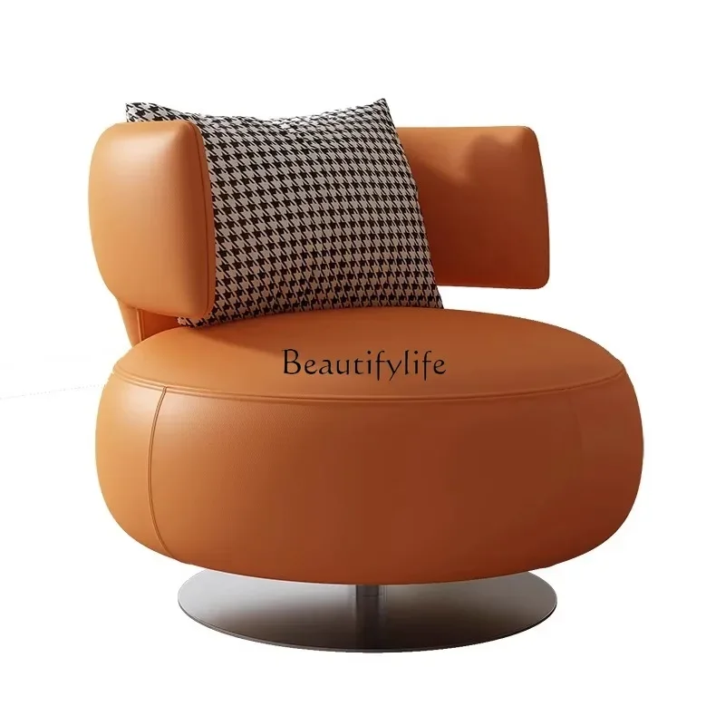 

Single-Seat Sofa Chair Rotatable Italian Light Luxury Modern Minimalist Creative Leisure Chair