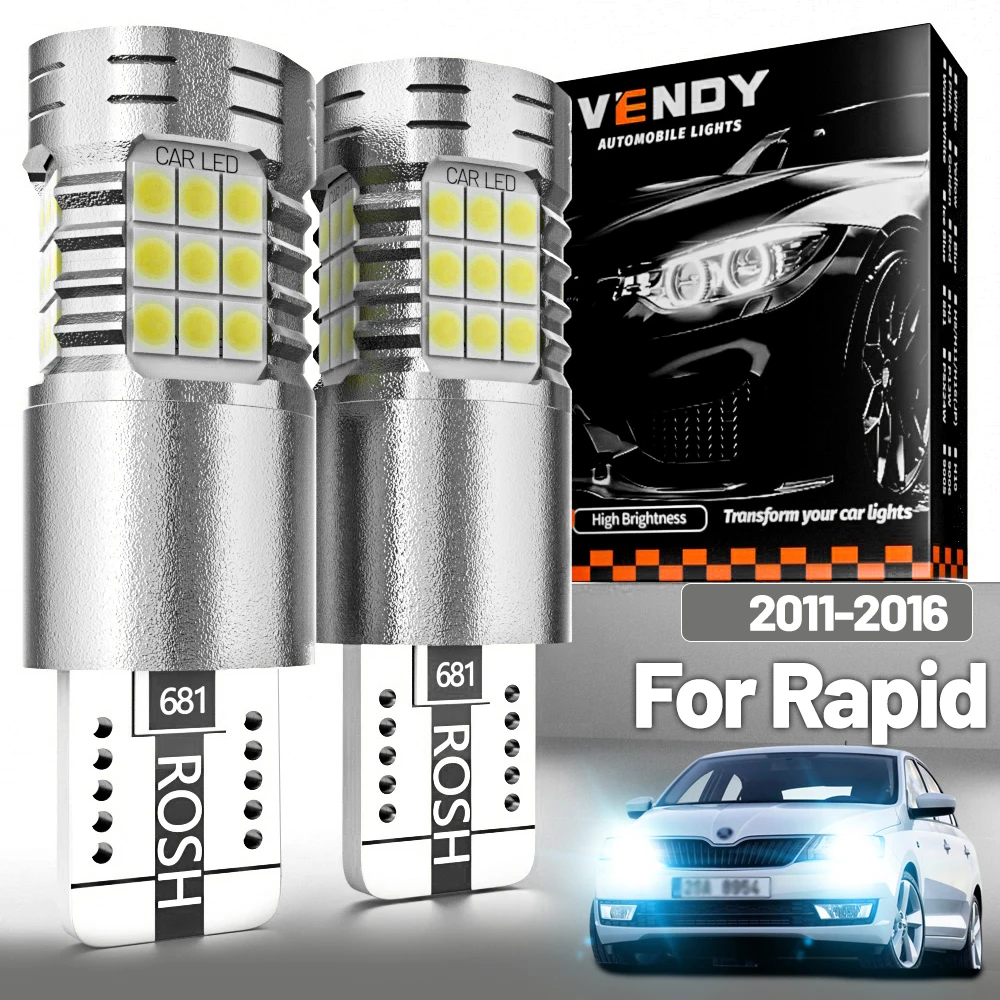 

2pcs LED Parking Light For Skoda Rapid 2011-2016 Clearance Lamp 2012 2013 2014 2015 Canbus Accessories