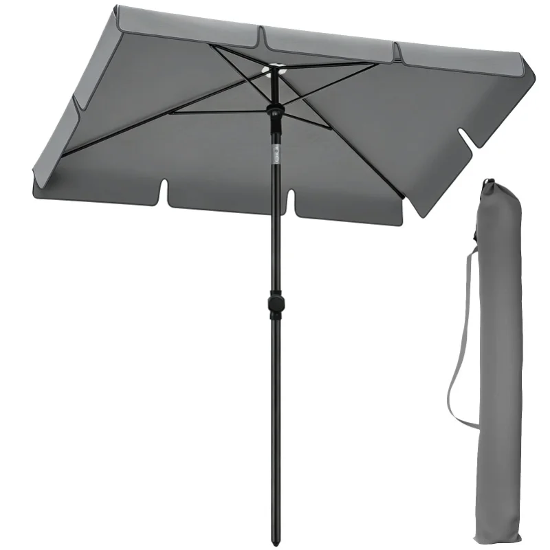 Sonnenschirm, Strandschirm, UV-Schutz, Gartenschirm, faltbar, sehr gut geeignet für Balkone, Strandschirm