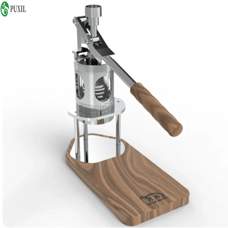 New Mini 6-9Bar Manual Espresso Maker - Portable Micro Hand Press for Camping, Italian Crema System with Pressure Gauge
