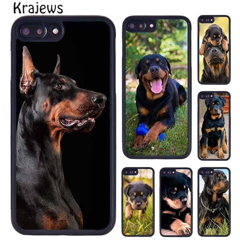 Krajews Rottweiler Beautiful Big Dog Phone Case Cover For iPhone 16 15 14 plus X XR XS 11 12 13 pro max coque