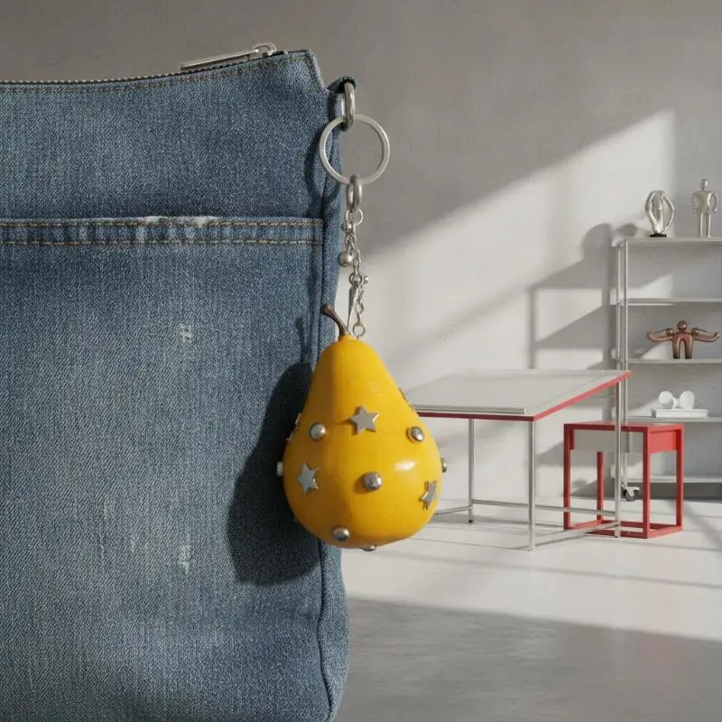 Kreativer Y2K 3D Tomaten-Schlüsselanhänger, Frucht-Anhänger für Taschen, ideales Geburtstagsgeschenk für Frauen und Mädchen – Detail 6