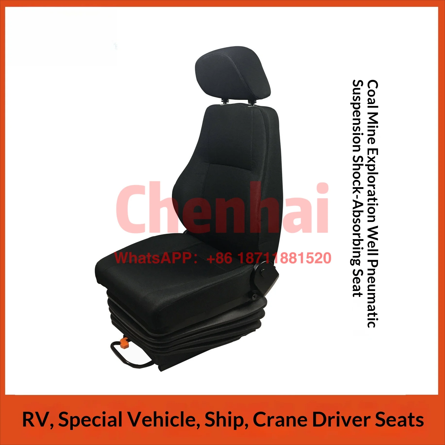 Customized Mine Truck Air Suspension Shock Absorber Seat, Ventilation Heating Airbag, Construction Vehicle Lifting Shock Absorbe