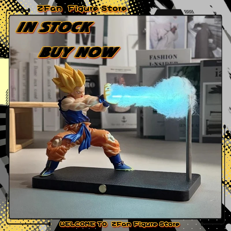 

В НАЛИЧИИ DRAGON BALL Son Goku Kamehameha ночник настольное украшение модель волна магнитный орнамент аниме детские игрушки подарок