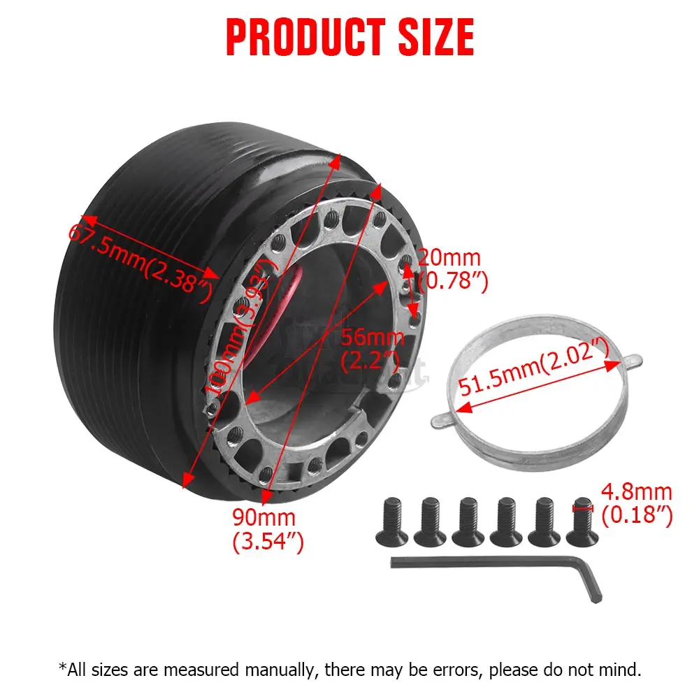 6-Bolt Hole Steering Wheel Hub Adapter Boss Kit for Mazda 323 Astina 626 929 MX-3 MX-5 MX-6 TX5 RX-7 Car Accessories