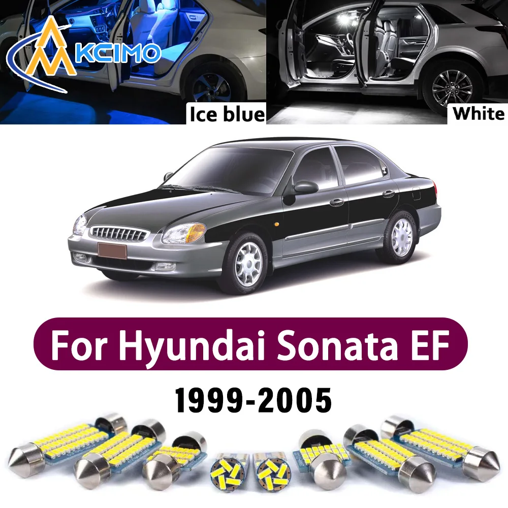 

High Lumen CANBUS Error Free LED Interior Light Kit For Hyundai Sonata EF MK4 1999-2005 Map Trunk Reading Dome Lamp Bulbs Set