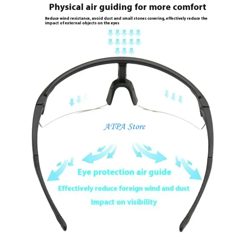 

U13C Photochromic Motorcycle Glasses Sports Windproof Safety Eyewear for Day Night