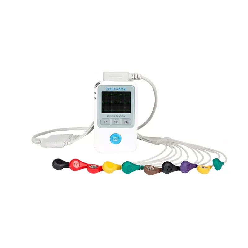 Electrocardiógrafo Portátil OLEO de 24 Horas, 12 Canales, 3 Canales, Grabador Holter Dinámico, Máquina de ECG Holter Dinámico
