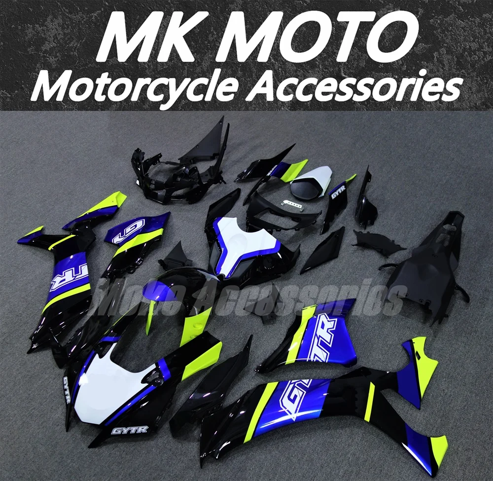 

Moke moto Motorcycle Fairings Kit Fit For Yzf R1M R1 2020 2021 2022 2023 2024 Bodywork Set Neon Blue Black Fluorescence