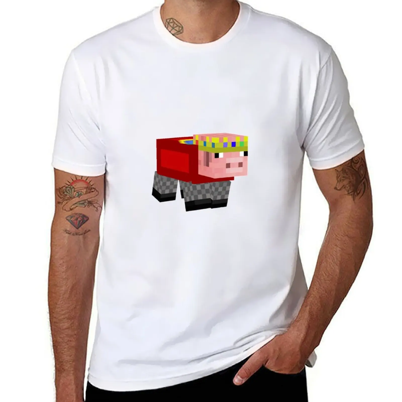 

Technoblade PIG Mask T-Shirt man t shirt summer t shirt man luxury T-Shirt