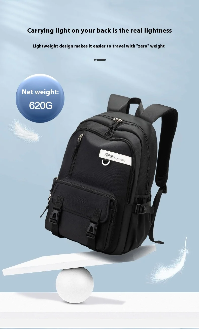 Junior High School School Bag New Mori Large Capacity Load Reduction Ins Backpack High School Appearance Level Backpack