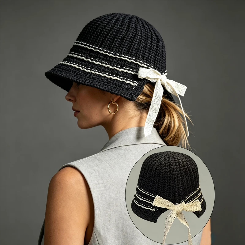2/1Pc Foldable Sunshade Hat,Fashion Thousand Bird Grid, Beige Style, Sun Protection Hat Outdoor, Photography, Travel In Summer