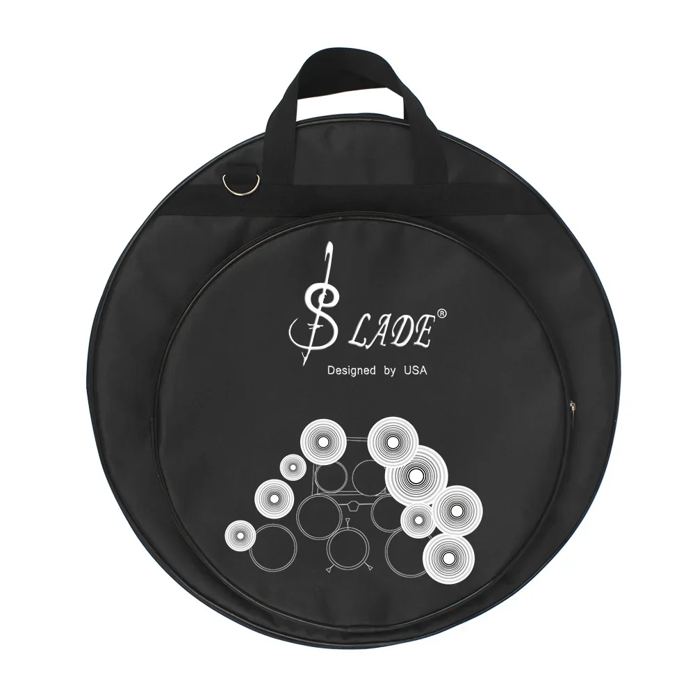 SLADE 21 Inch Cymbal Bag Triples Pocket Handbags Removable Divider Shoulder Strap Knapsack Percussion Instruments Accessories