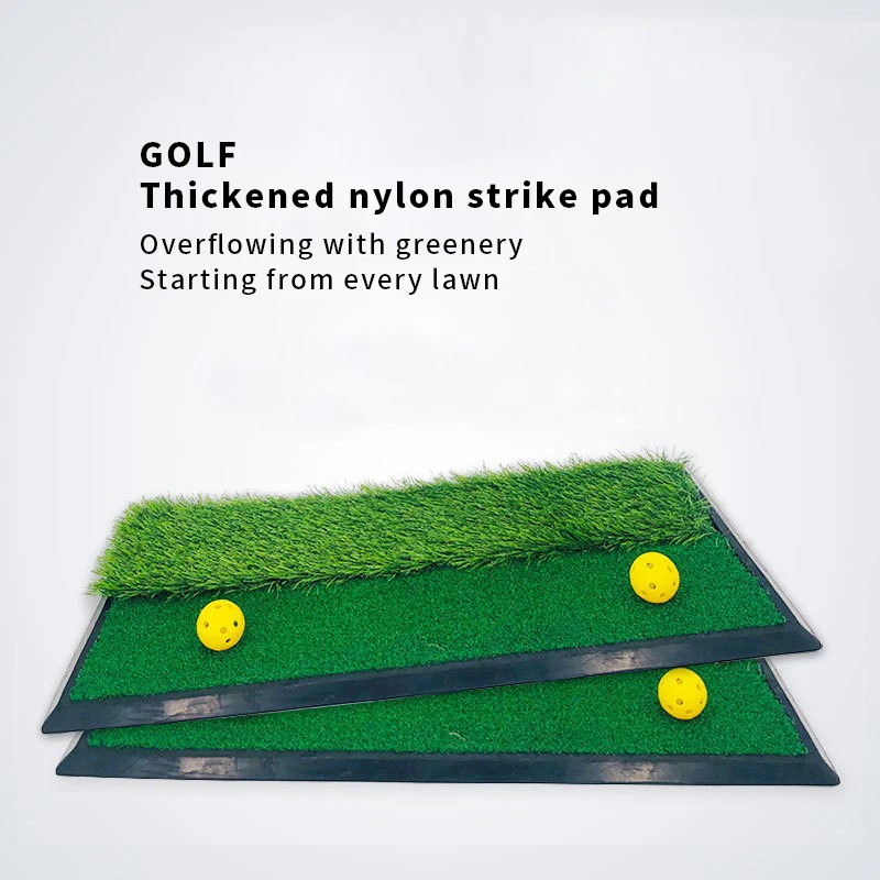 Golf Indoor Practice Mat 18 Hole Golf Hitting Mat Long Short Grass Thick With Golf Cart Golf Clubs