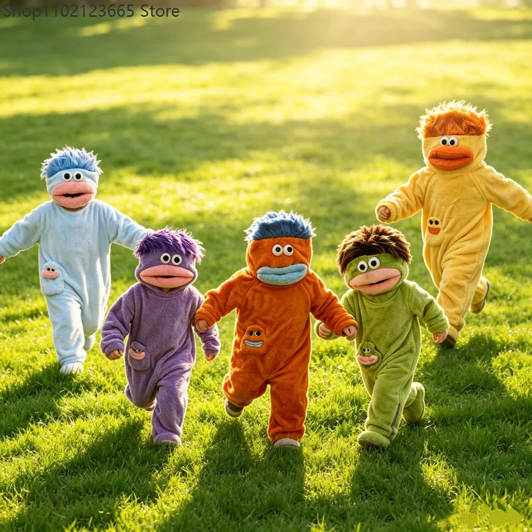 Generisches Kinder Ultra-Weiches Plüsch-Cartoon-Pyjama Großmaul-Monster Loungewear Chica 2-10 Jahre Niedliches Lustiges Cosplay-Strampler-Set 2026