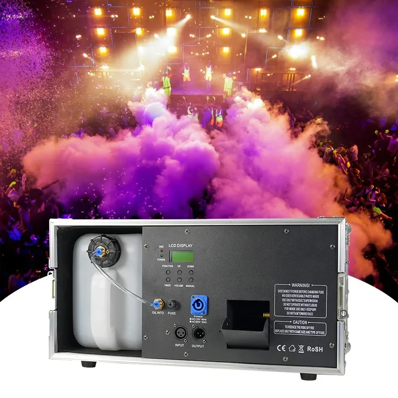 Stage Effect DMX 1500W Flight Case Hazer Fog Smoke Machine for Stage DJ Nightclub Bar