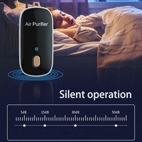 X09A20 Million Negative Ion Purifier Personal Wearable Mini Portable 24H Working Collar Clip Hanging Neck Air Purifier Green