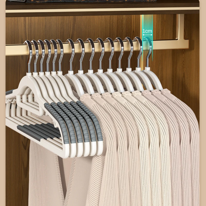 

Household Anti Slip Hangers Wardrobes Unmarked Drying Racks Balcony Anti Sharp Angle Clothing Shoulder Straps Plastic Hangers