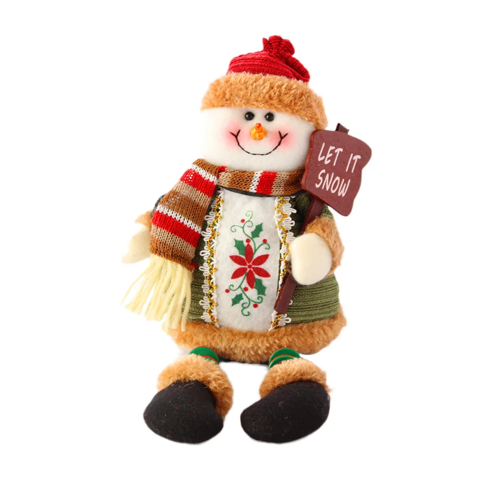 

Snowman Decoration 1 Piece Lovely Holiday Figure for Living Room Bedroom Shop Window Display Christmas Gift Home Party Office