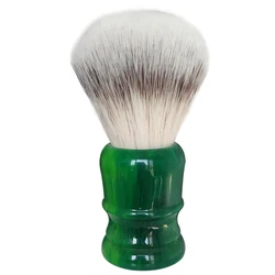 dscosmetic 24mm 26mm soft synthetic hair knots green resin handle Men's Shaving Brush