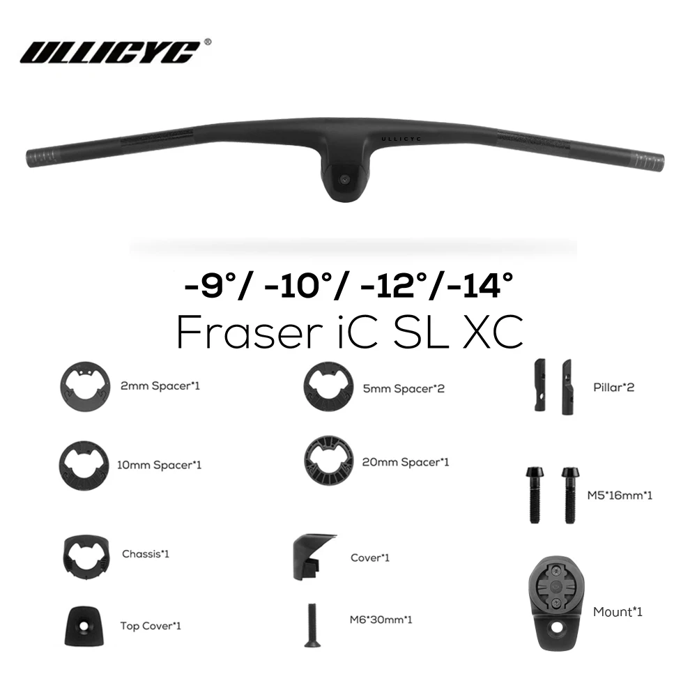 

SYNCROS FRASER IC SL XC 60 мм для рамы Sparks-9 ° /-10 ° /-12 ° /-14 ° Встроенный руль MTB для кабины из углеродного волокна с креплением